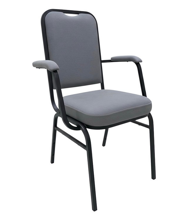 Стілець напівм'який з підлокітниками (тканина), АЛМАНТ, 580х565х948 мм (h=475мм)